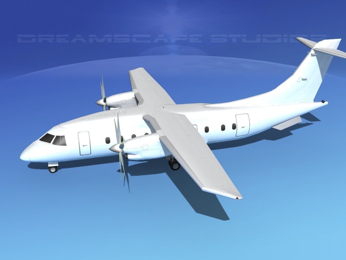 Dornier Do-328-130 Unmarked 3 3D model_9