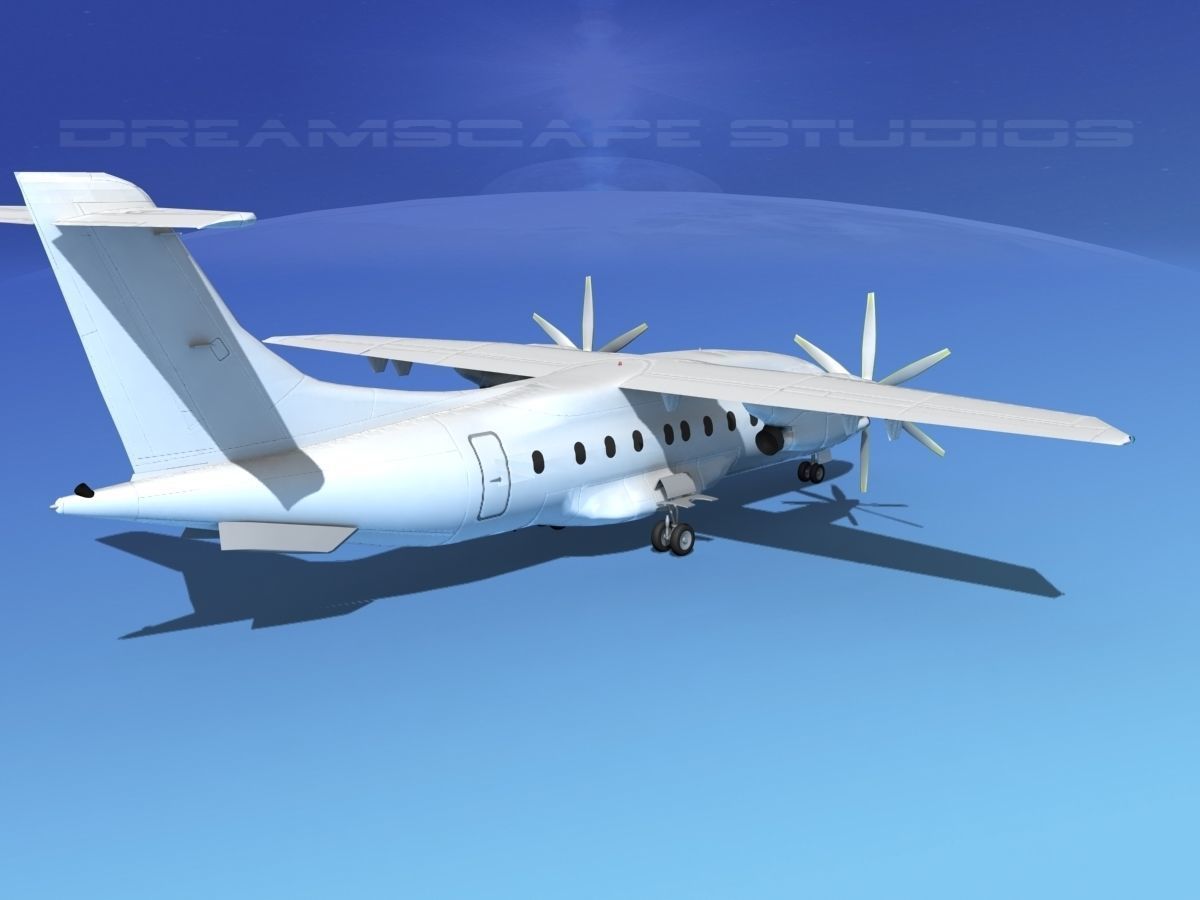 Dornier Do-328-130 Unmarked 3 3D model_5