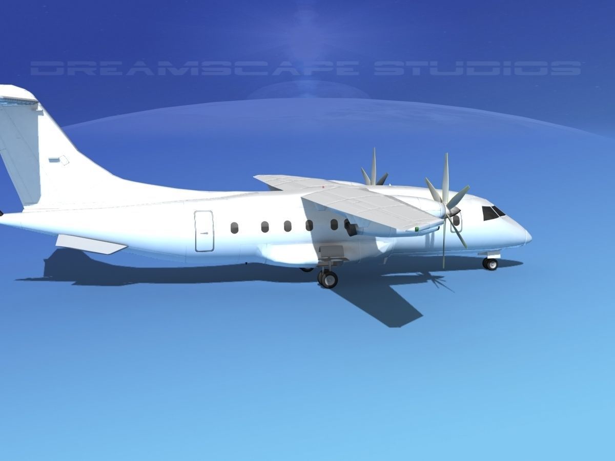 Dornier Do-328-130 Unmarked 3 3D model_4