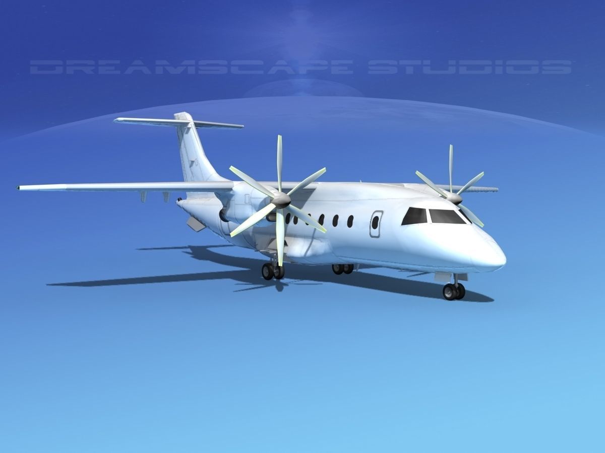 Dornier Do-328-130 Unmarked 3 3D model_2