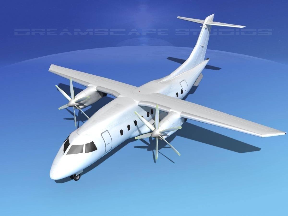 Dornier Do-328-130 Unmarked 3 3D model_10