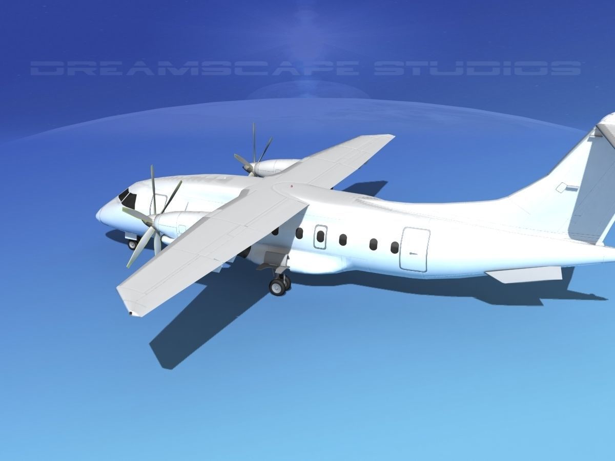 Dornier Do-328-130 Unmarked 3 3D model_8