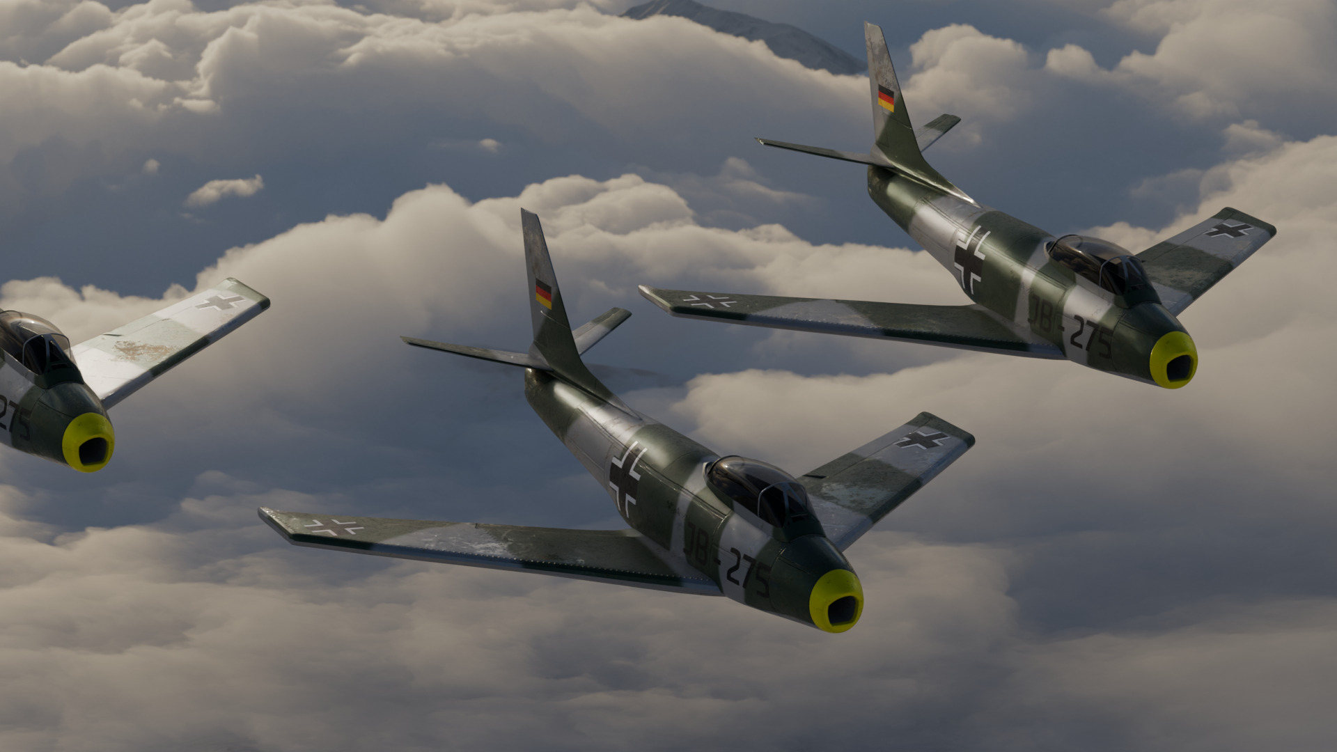 CL-13 Sabre Low-poly 3D model_3