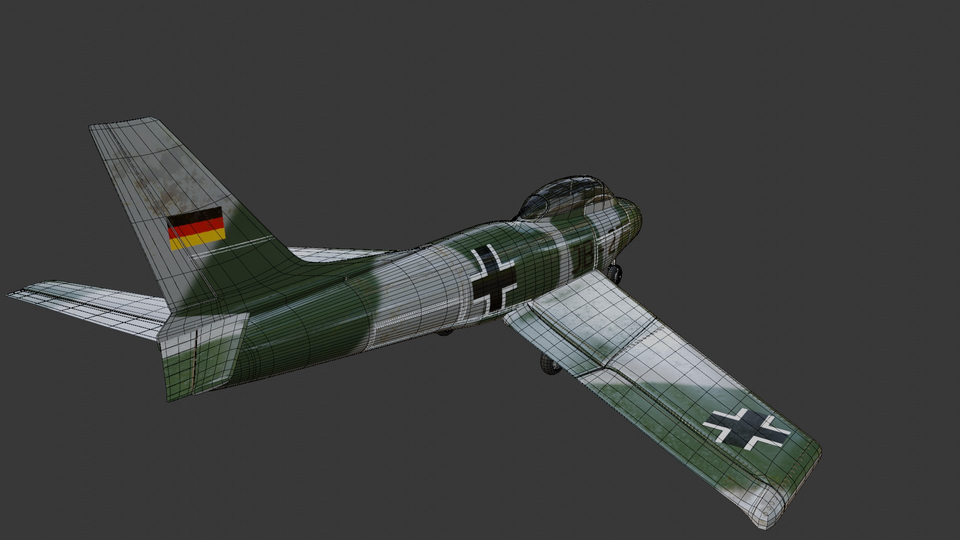 CL-13 Sabre Low-poly 3D model_7