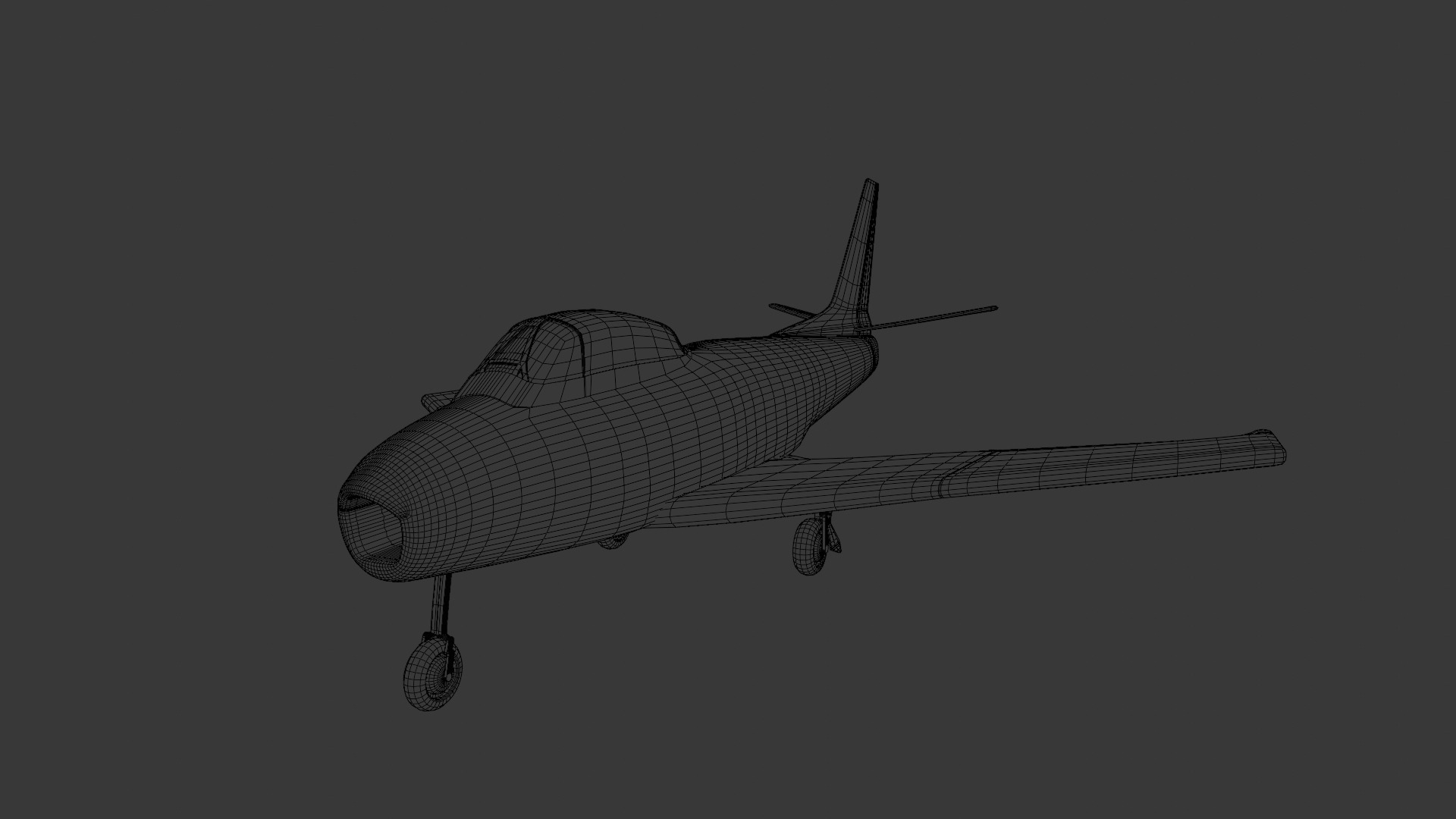 CL-13 Sabre Low-poly 3D model_11