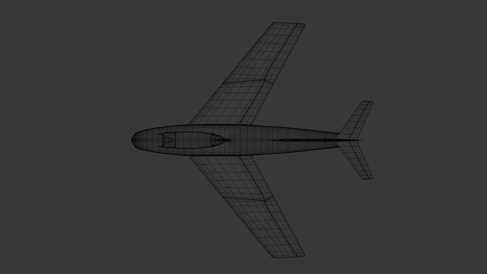 CL-13 Sabre Low-poly 3D model_10