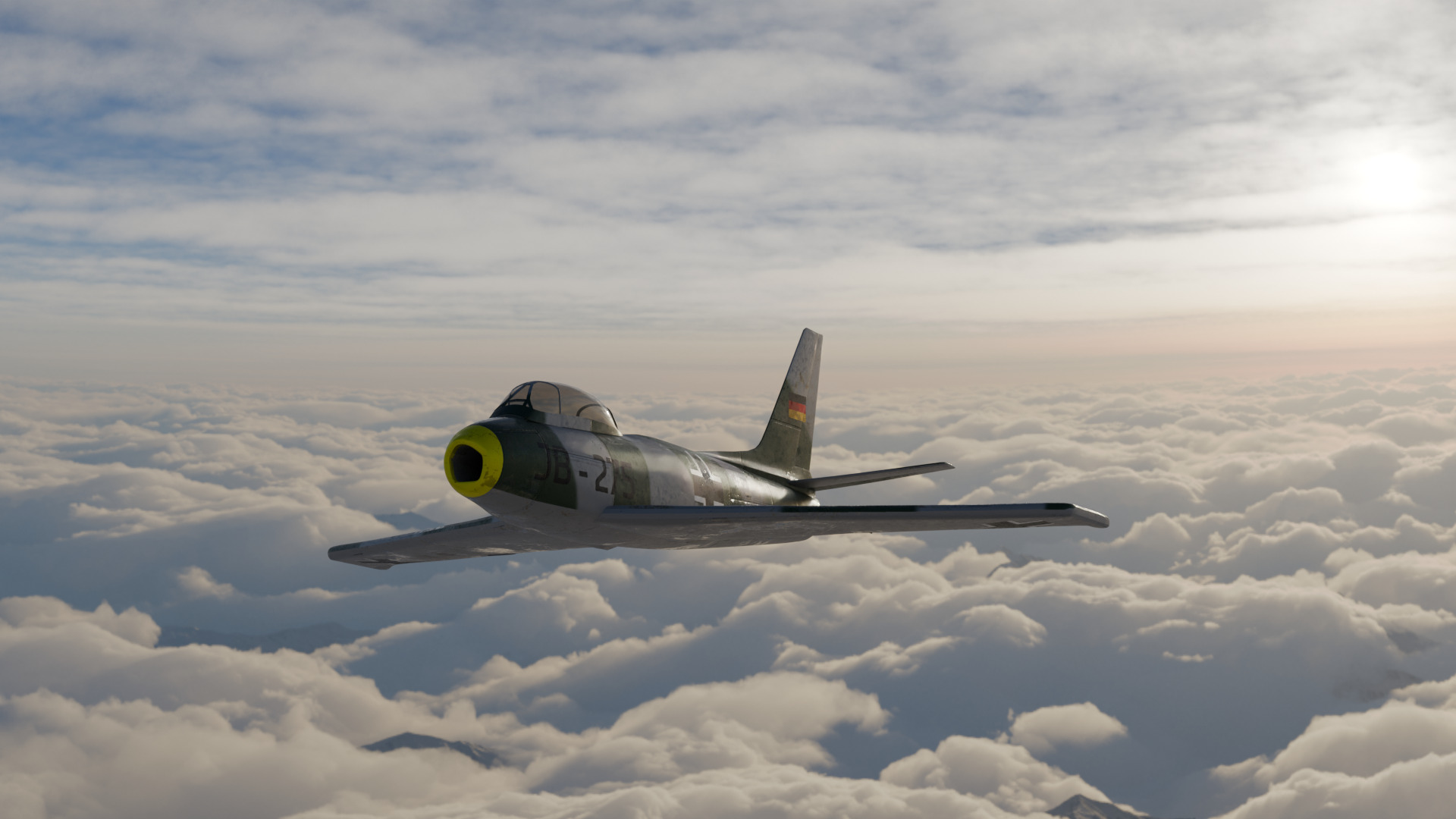 CL-13 Sabre Low-poly 3D model_2