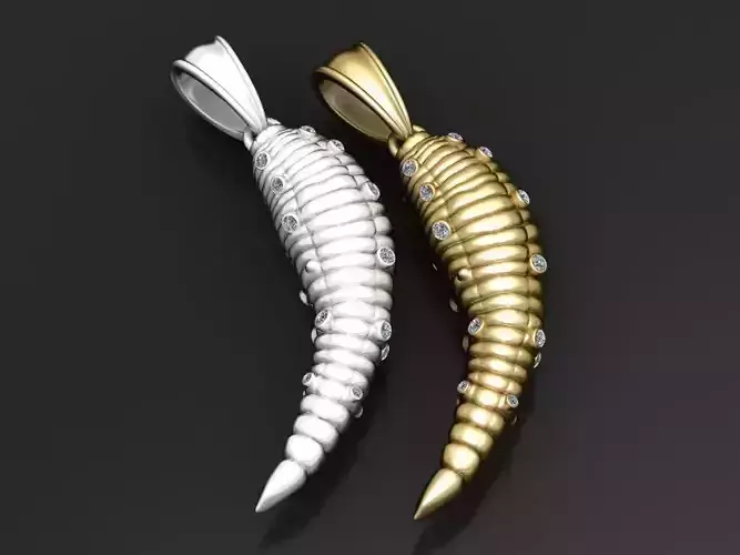 Horn Diamond Pendant  3D print model
