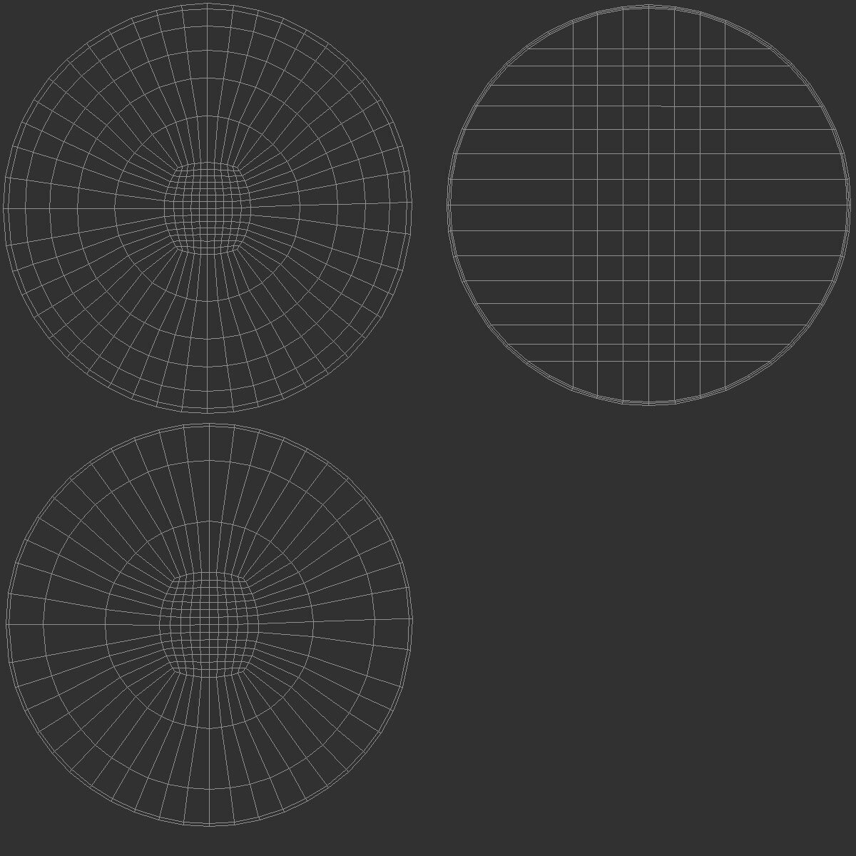 White Round Fridge Magnet - circular souvenir on refrigerator 3D model_5