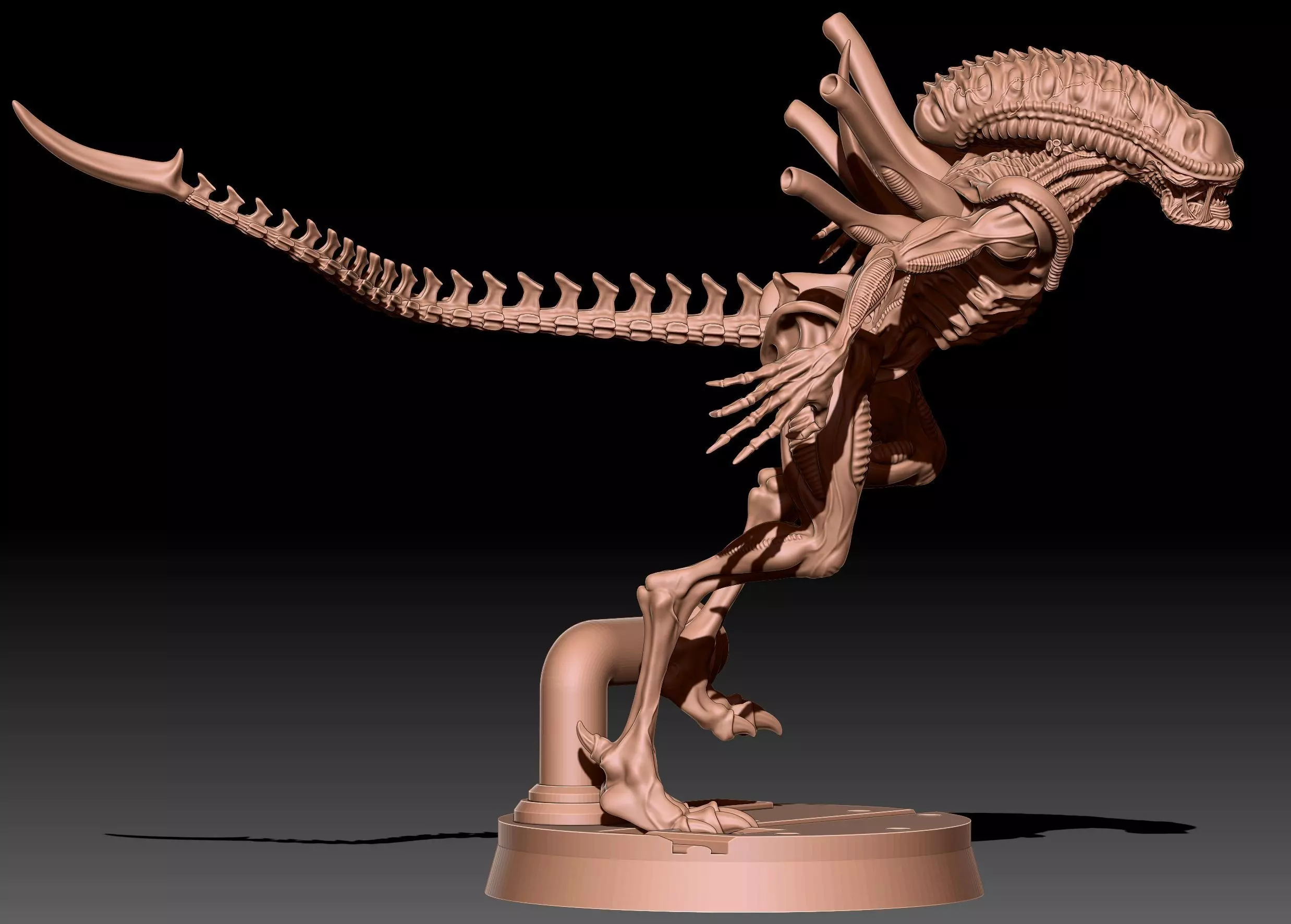 2 Aliens Choker 3D print model_0