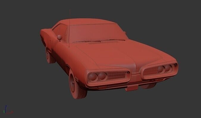 Dodge Coronet Mk5 WP23 500 hardtop coupe 1970 3D print model