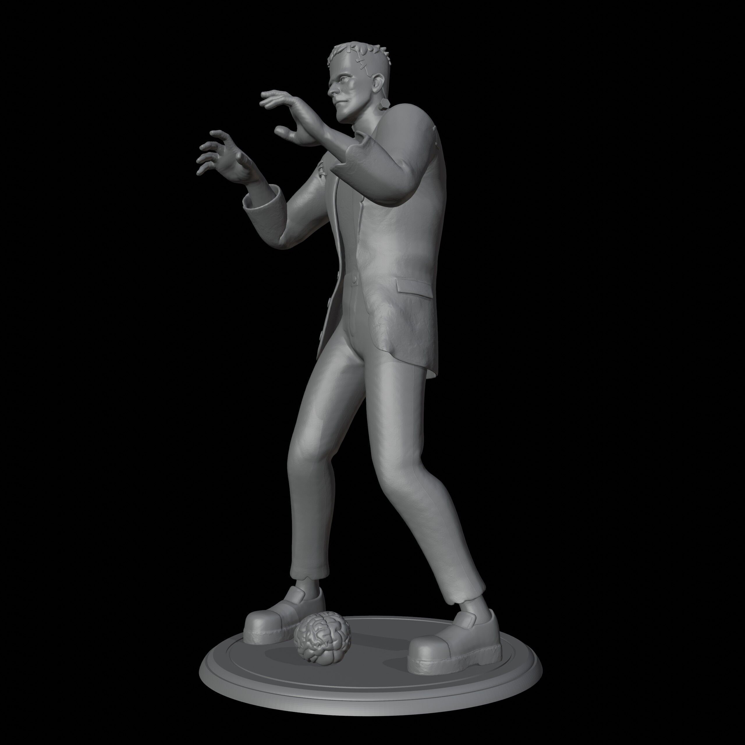 Frankenstein 3D print model_3