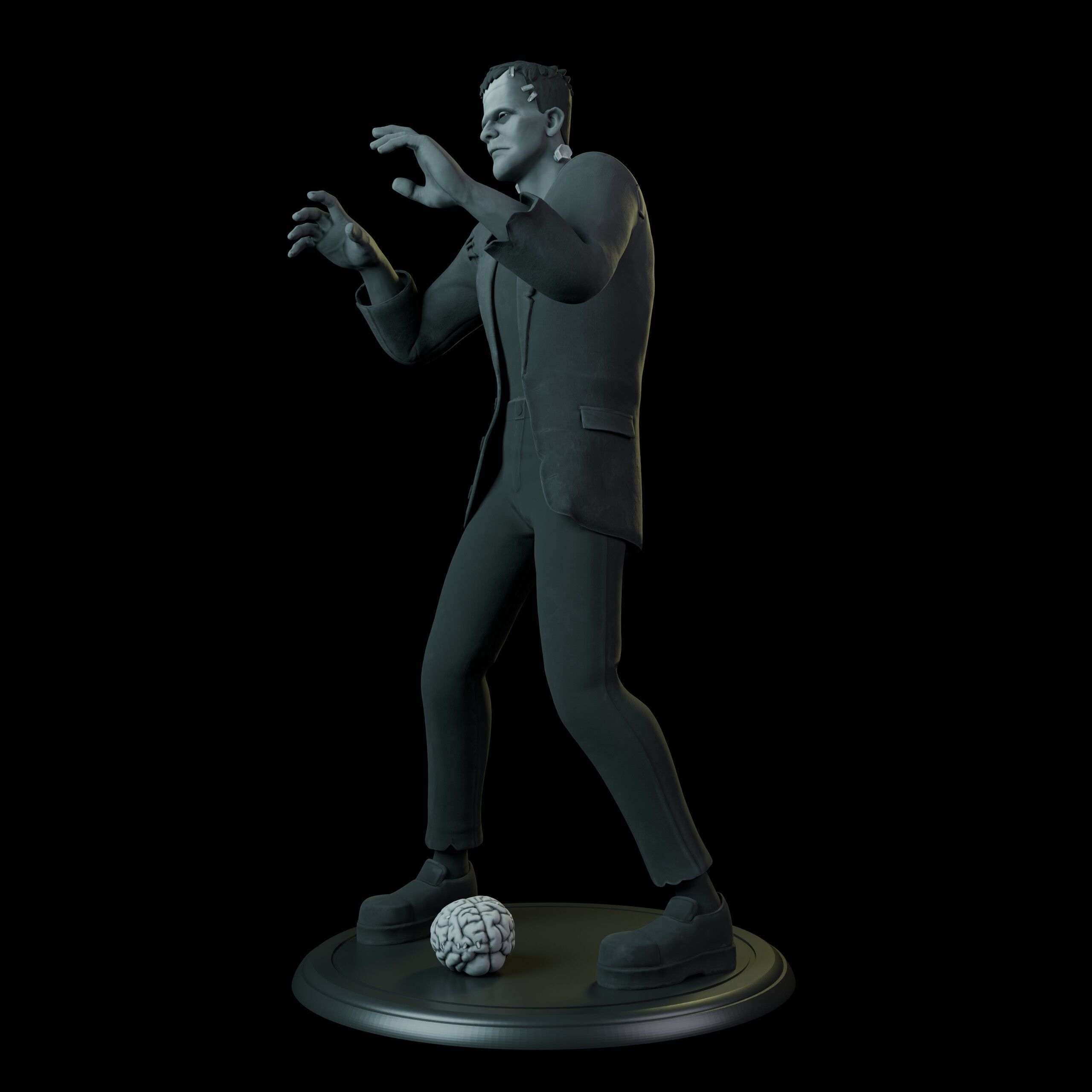Frankenstein 3D print model_2