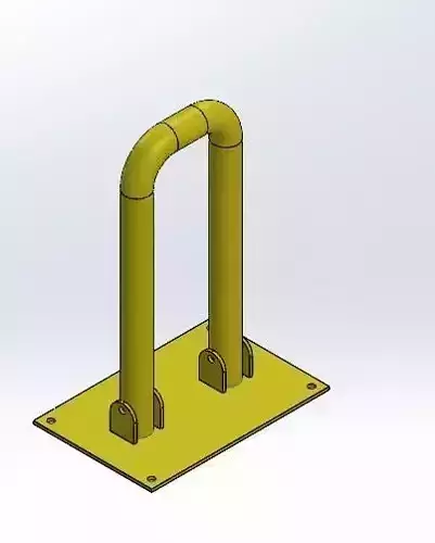 Parking barrier Manual Foldable U-Shaped Parking 