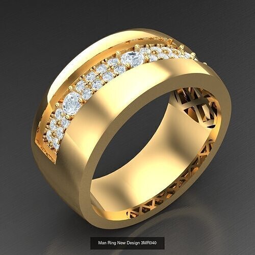 20 Men Ring Bulk Sale Discount For Sale 3MR021-3MR040 3D Model Collection