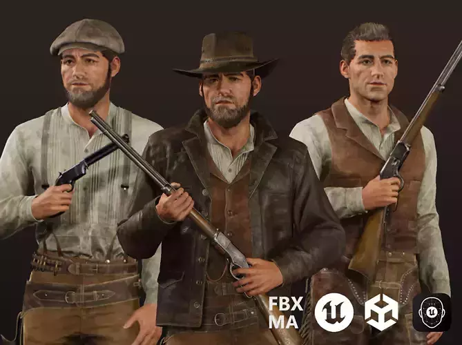 Western Character John - Survival Shooter Cowboy Man