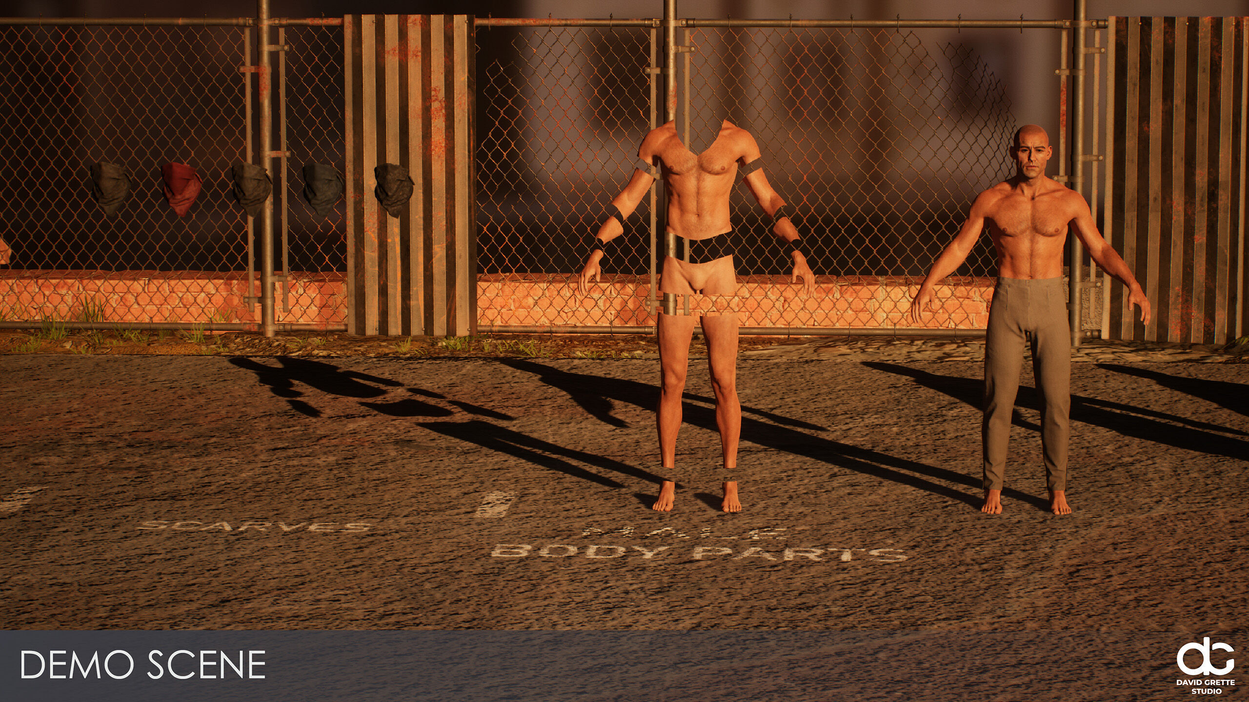 Western Character John - Survival Shooter Cowboy Man Low-poly 3D model_24