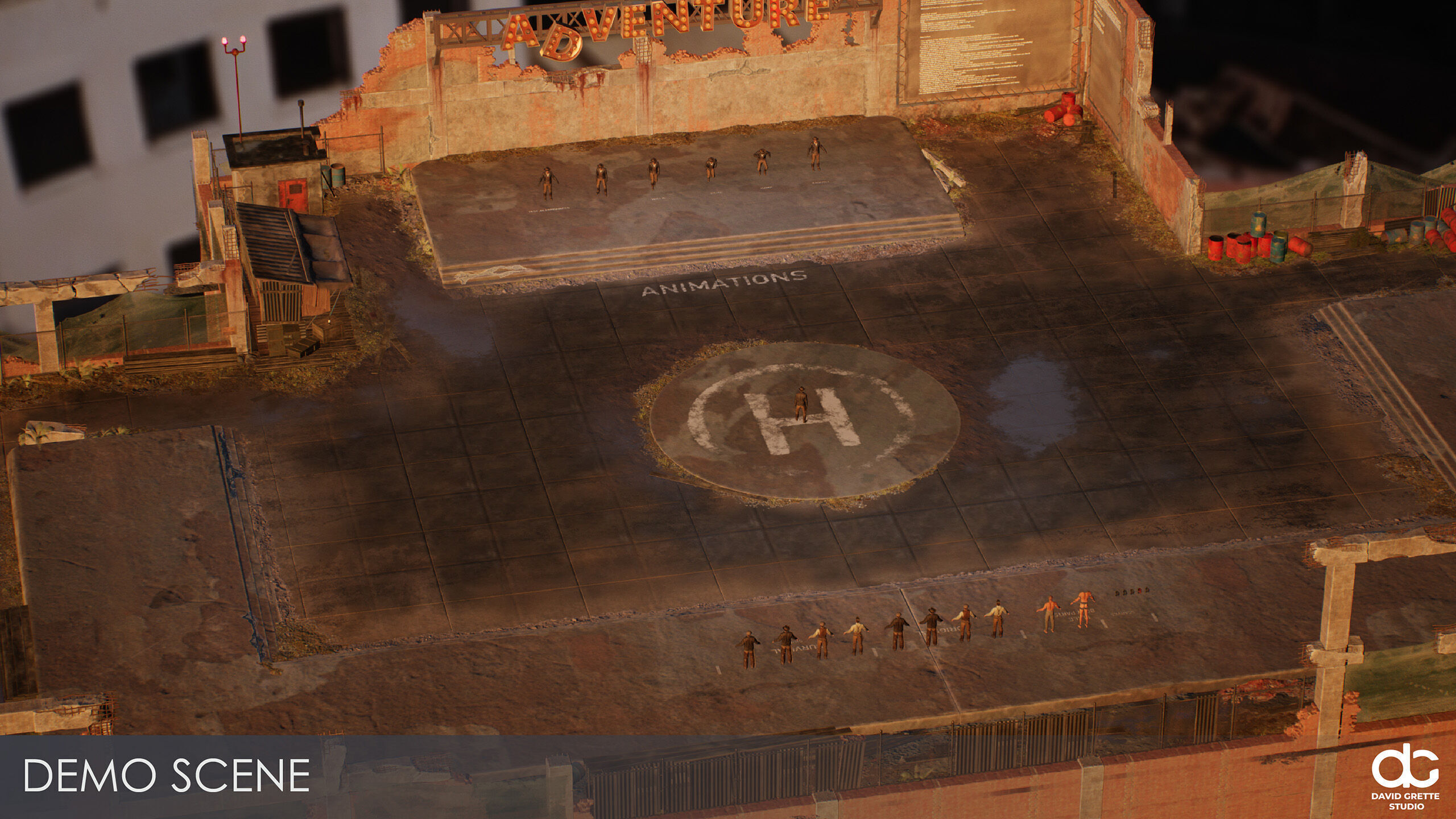 Western Character John - Survival Shooter Cowboy Man Low-poly 3D model_21