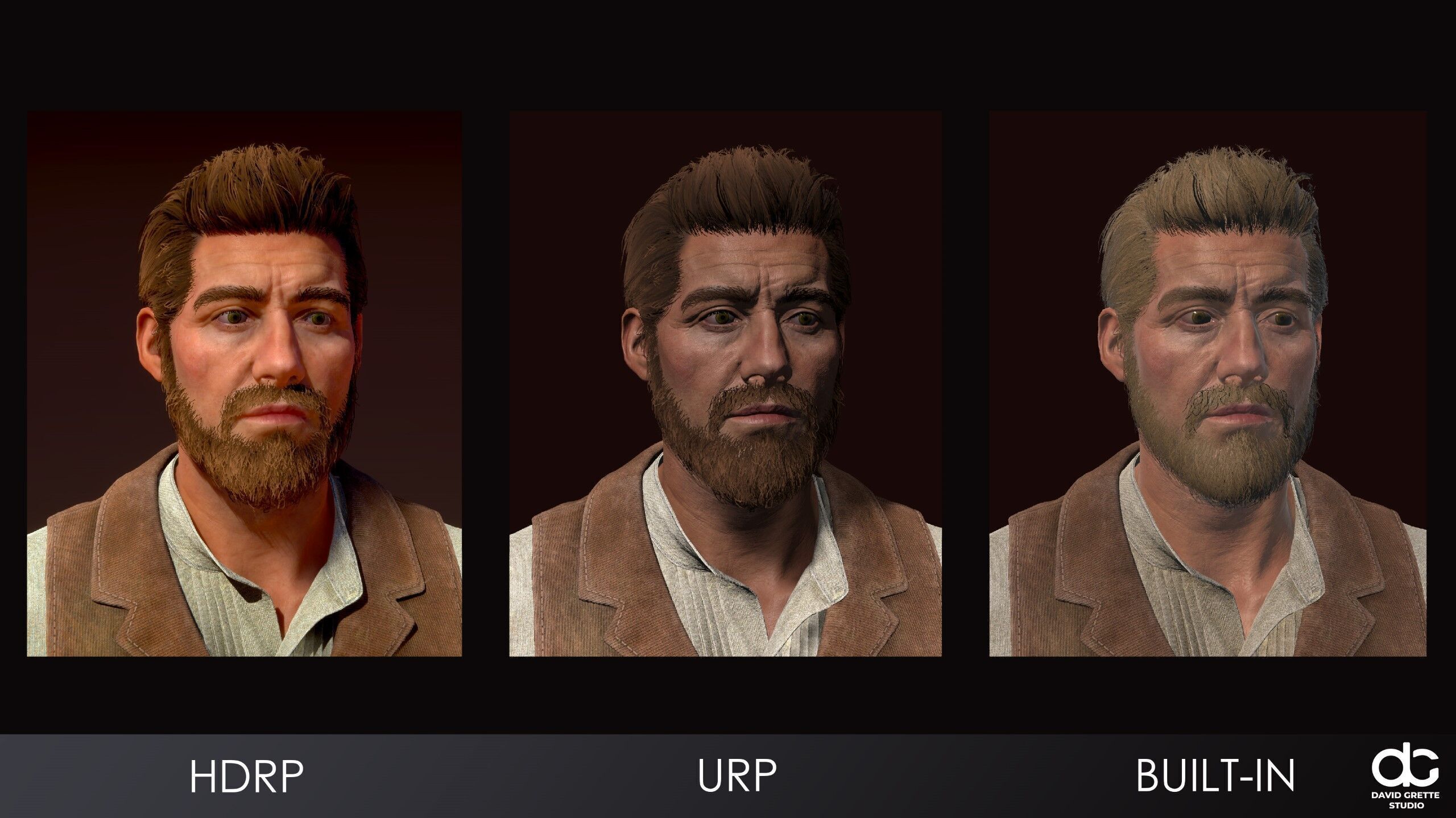 Western Character John - Survival Shooter Cowboy Man Low-poly 3D model_26