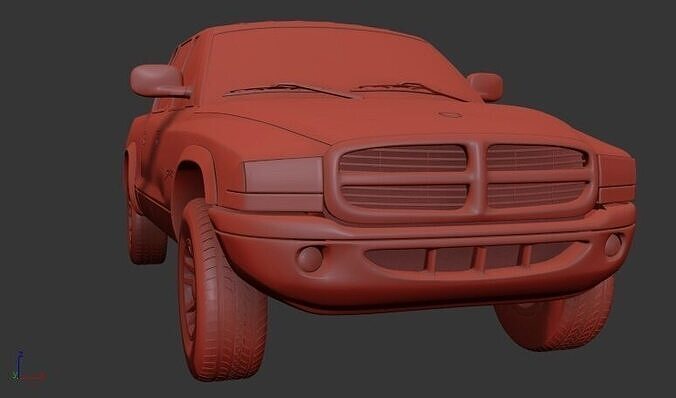 Dodge Dakota Mk2 Sport QuadCab 2000 3D print model
