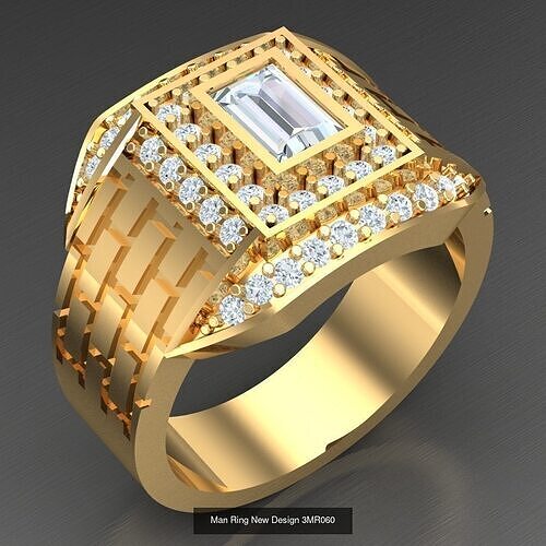 20 Men Ring Bulk Sale Discount For Sale 3MR041-3MR060 3D Model Collection