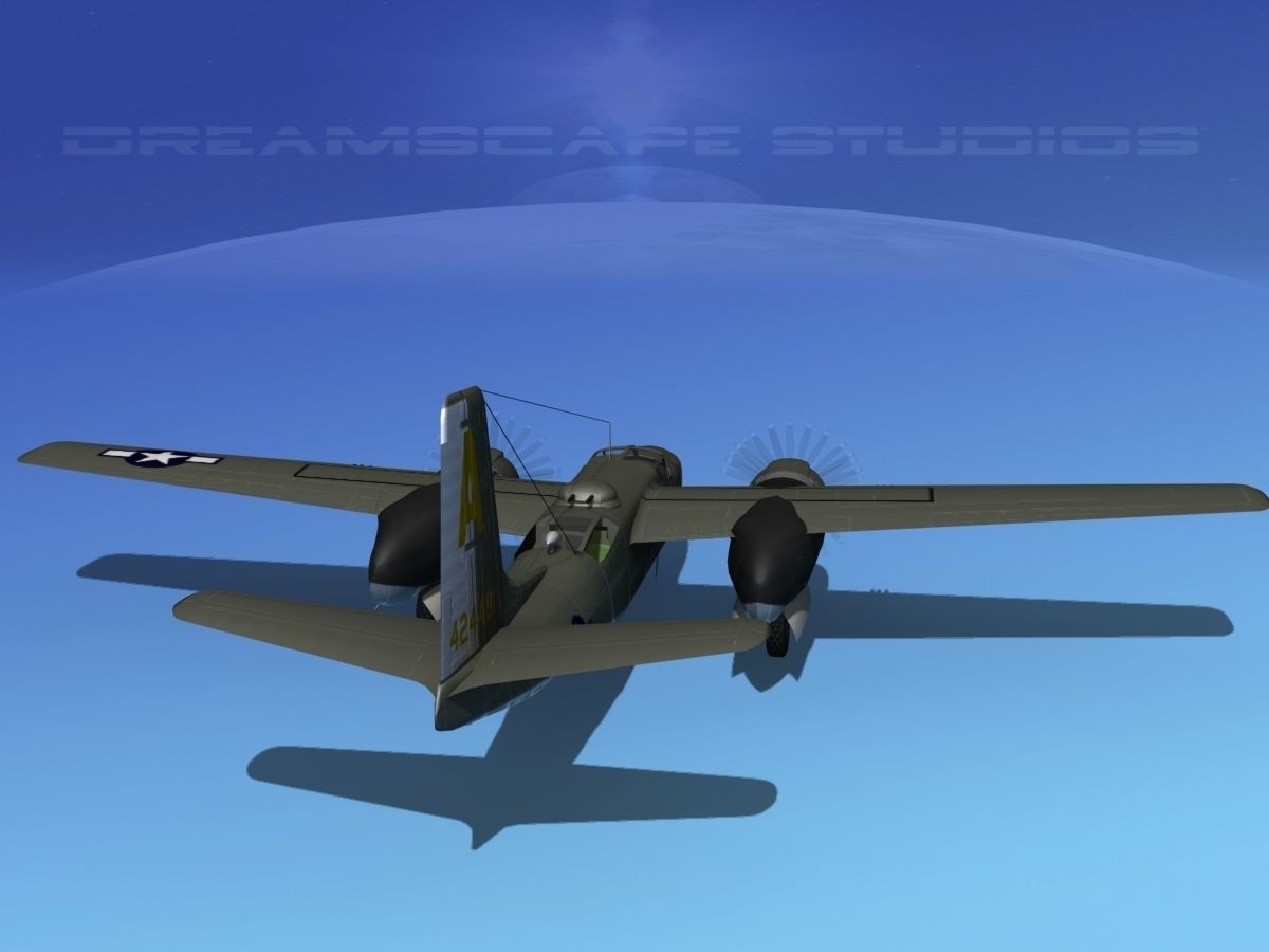 Douglas A-26B Invader V05 3D model_6