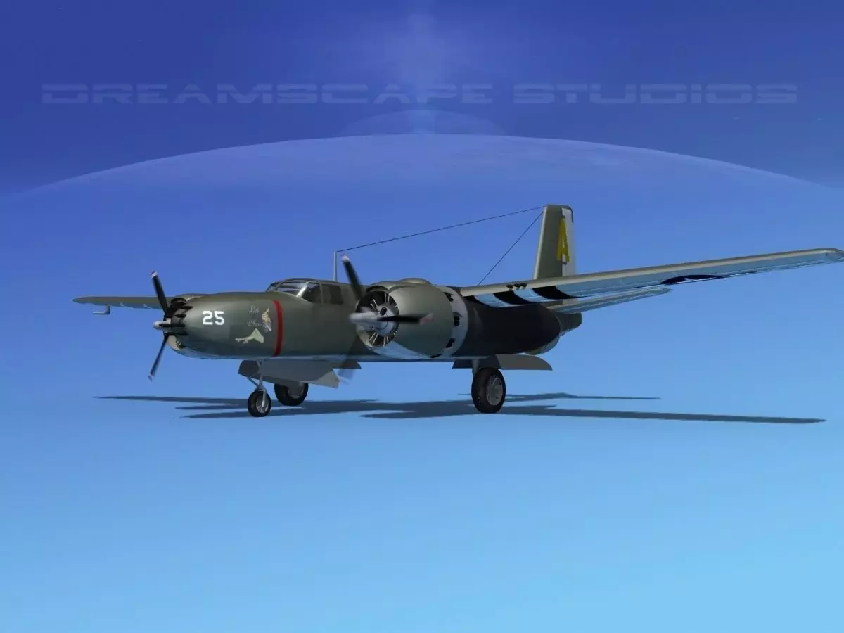 Douglas A-26B Invader V05 3D model_0