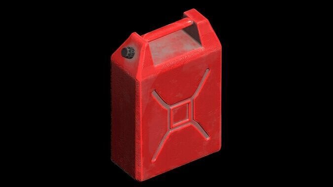 Plastic gas canister v4 3D model