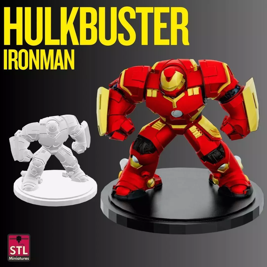 Iron Man Hulkbuster Comic Style 3D print model