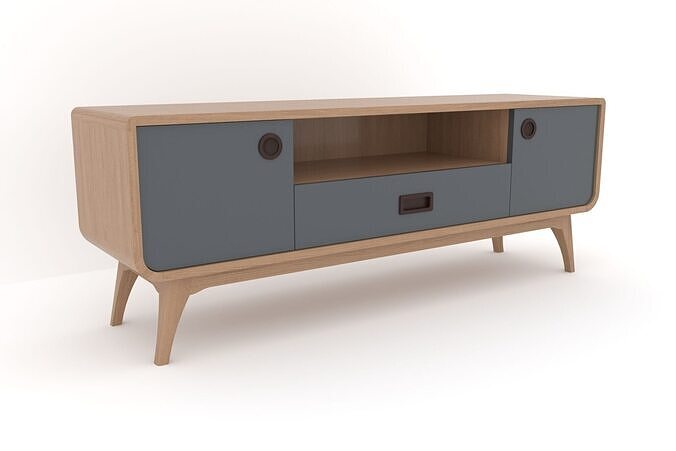 Modern Scandinavian TV Cabinet 150 Morris 3D model