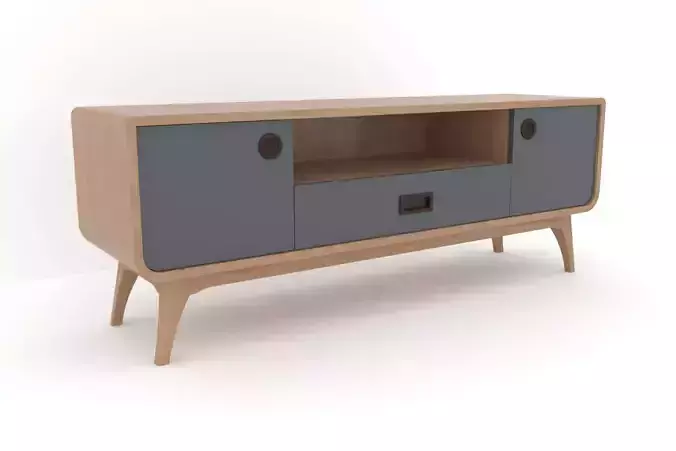Modern Scandinavian TV Cabinet 150 Morris 3D model