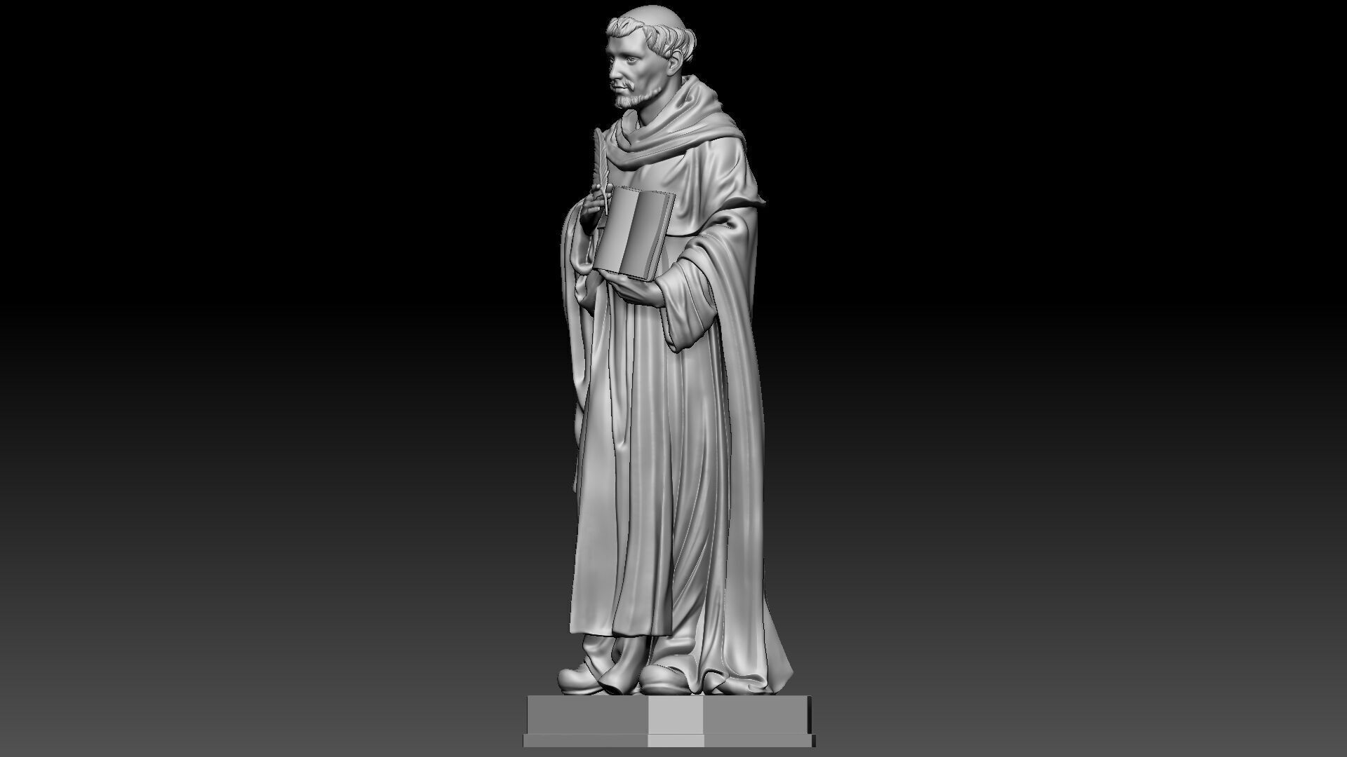 Saint Dominic  3D print model_1