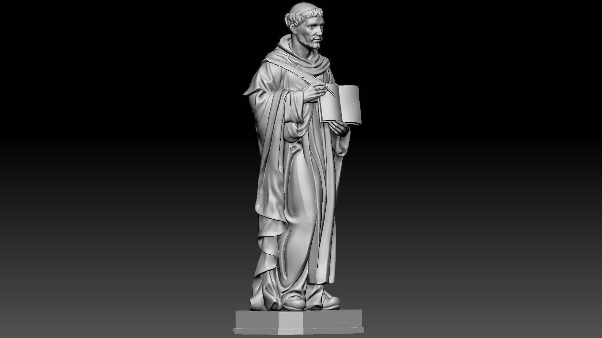 Saint Dominic  3D print model_7