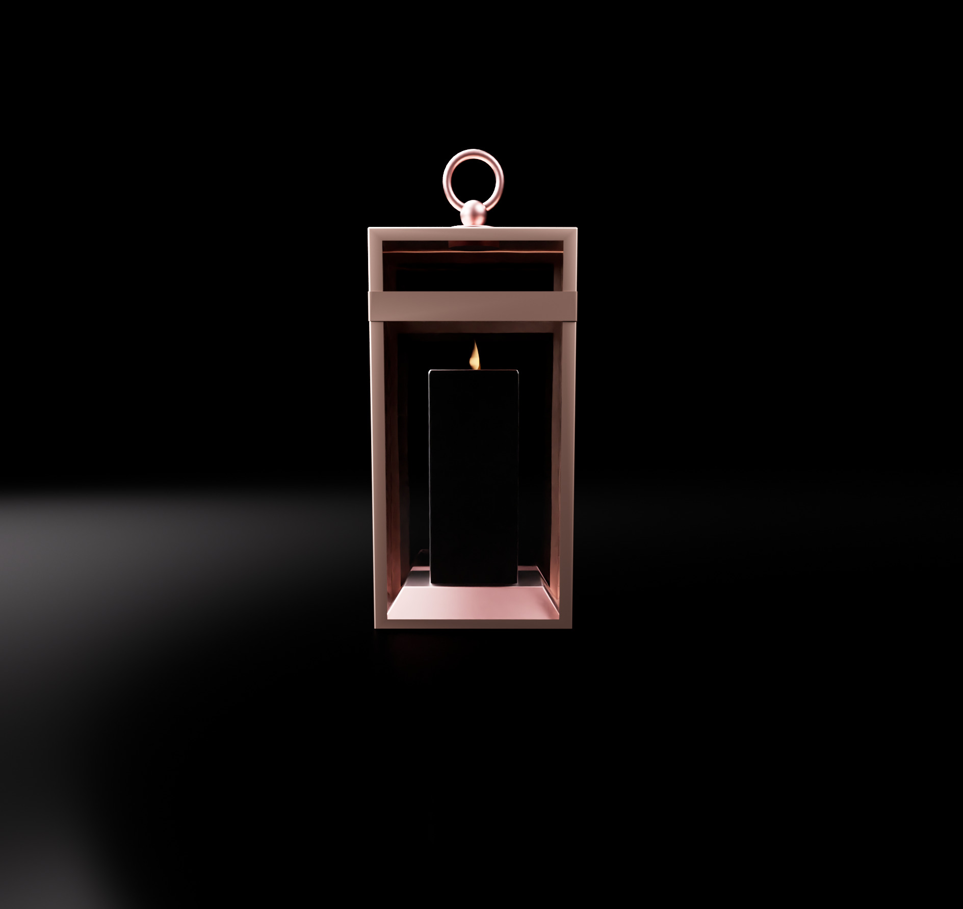 Lantern  Low-poly 3D model_2