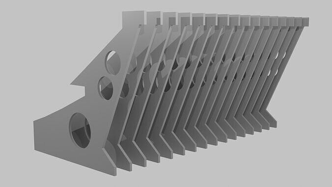 Braga Stadium Core Walls - Real Scale 3D model