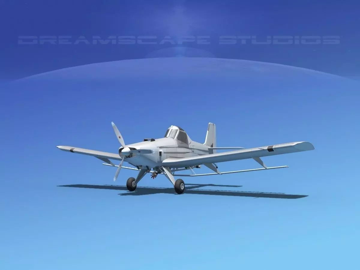 EMB-202A Ipanema Bare Metal 3D model_0
