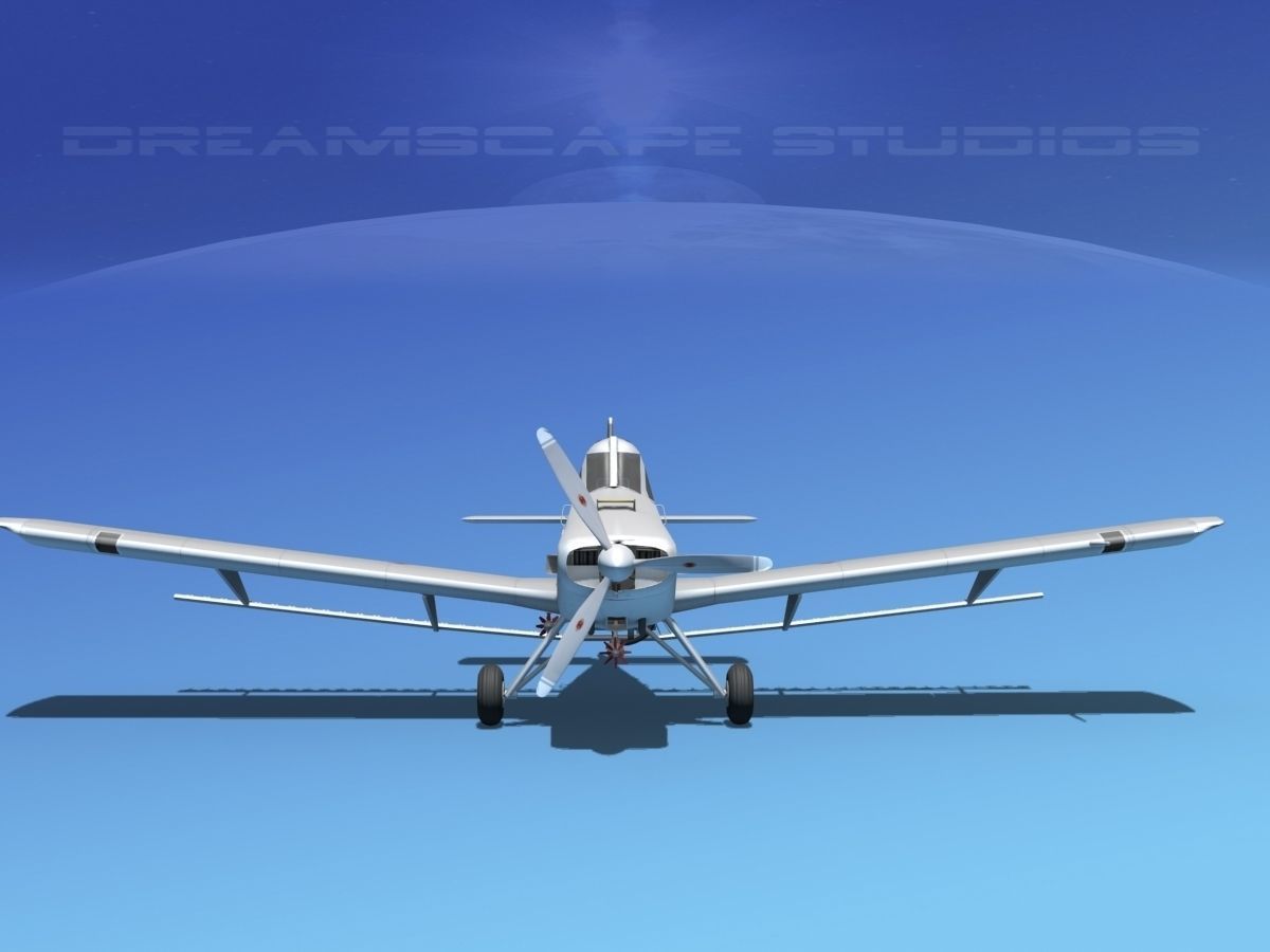 EMB-202A Ipanema Bare Metal 3D model_2