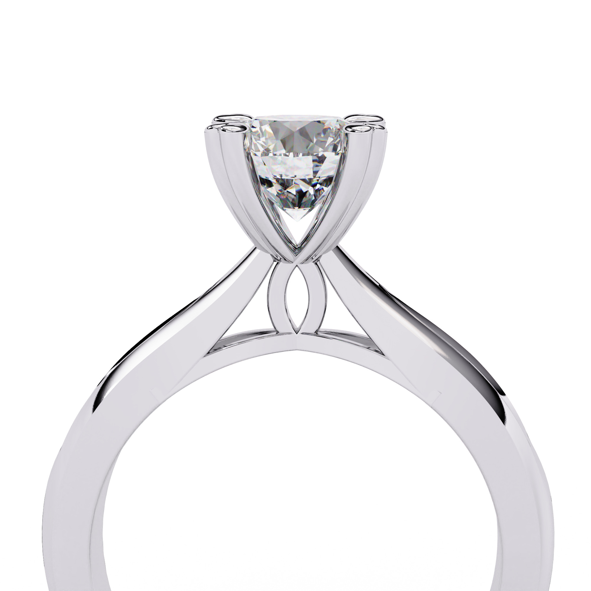 ROUND DIAMOND RING -CAD-048 3D model_12