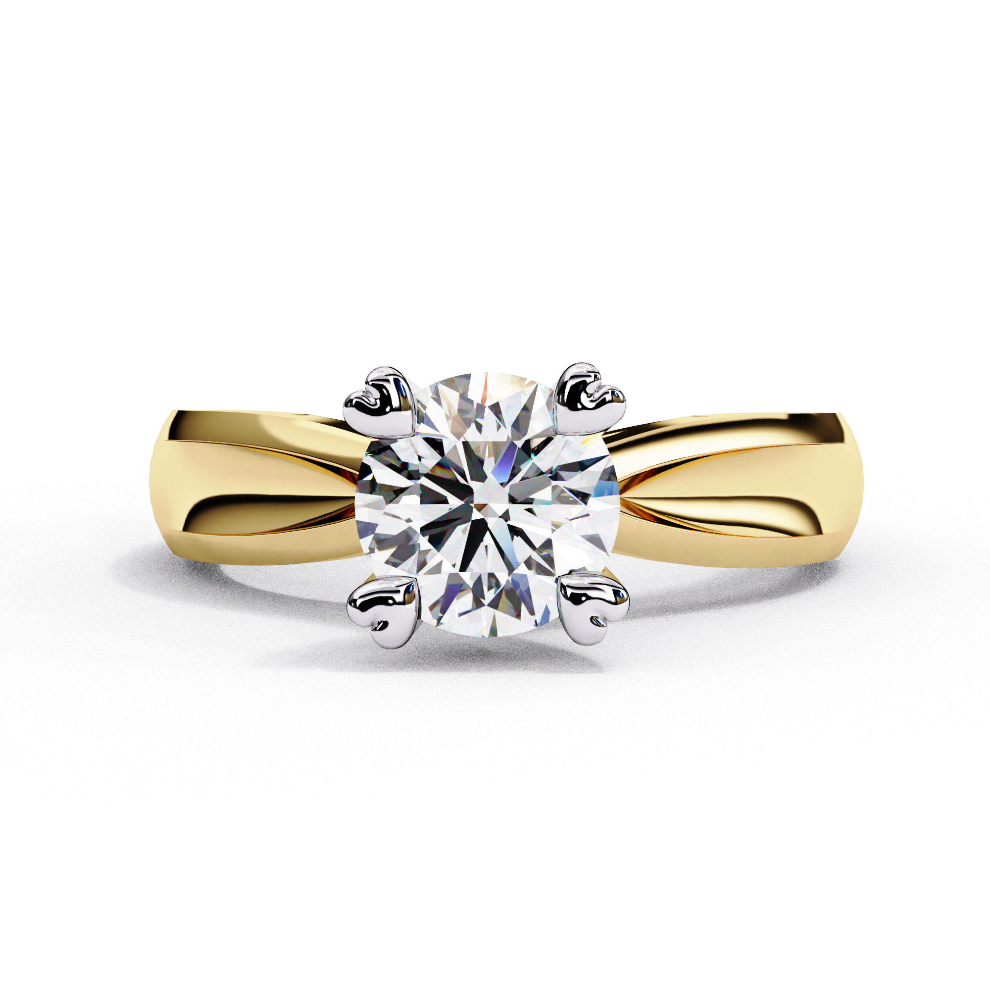 ROUND DIAMOND RING -CAD-048 3D model_10