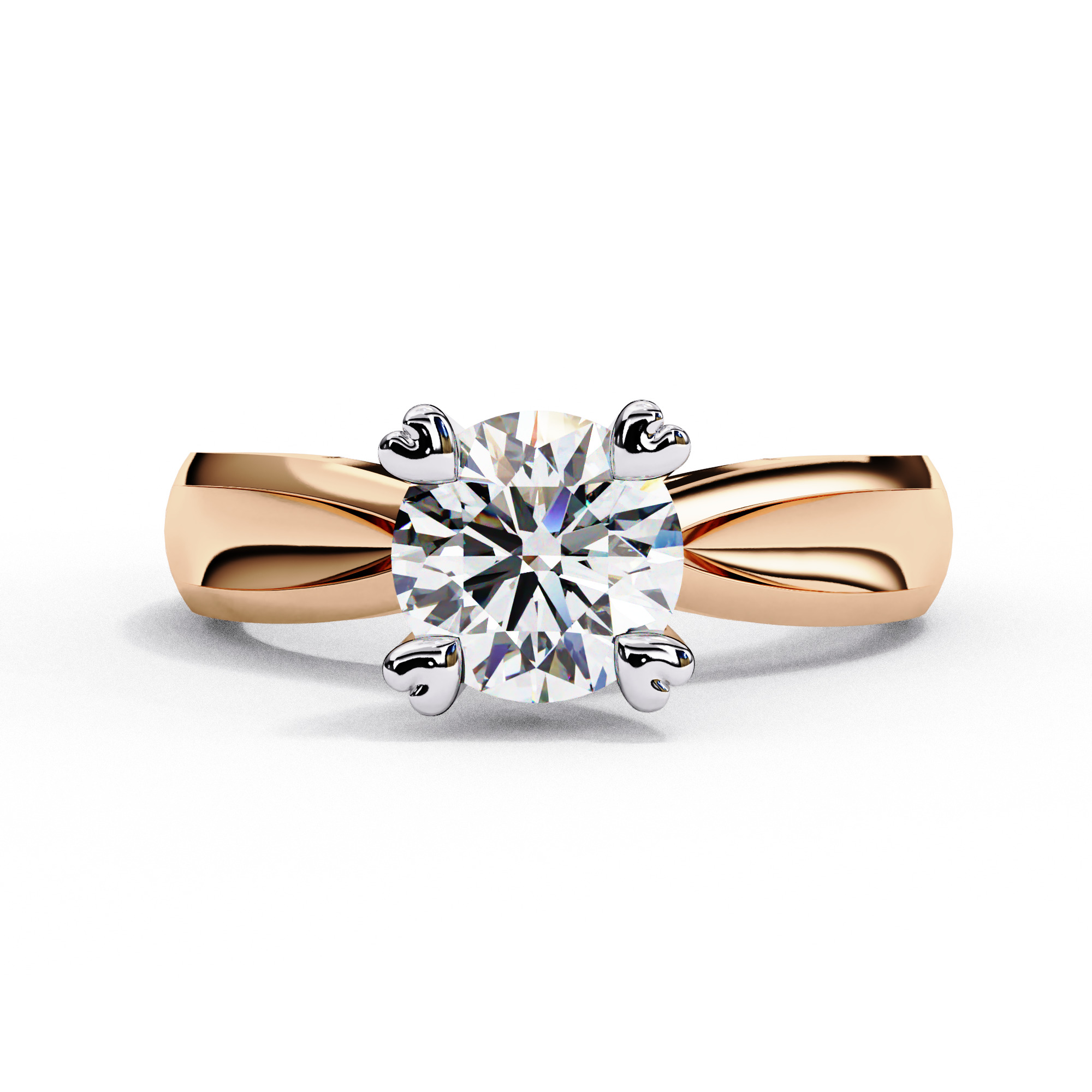 ROUND DIAMOND RING -CAD-048 3D model_11