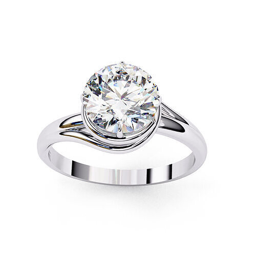 ROUND  DIAMOND RING -CAD-049 3D model