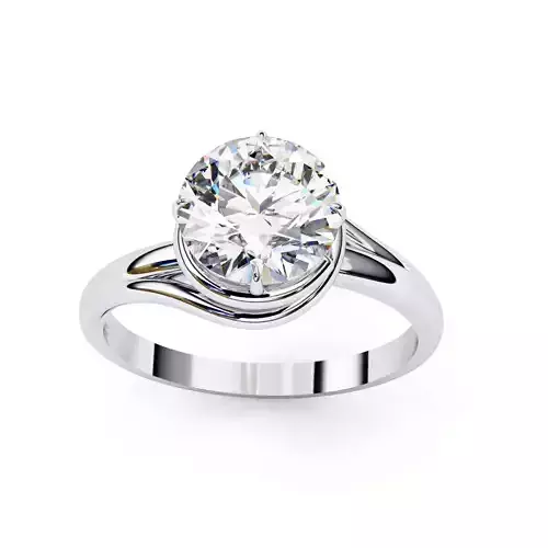 ROUND  DIAMOND RING -CAD-049