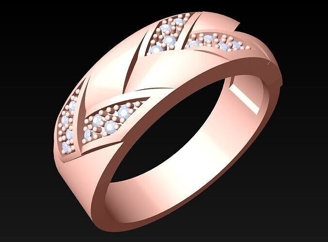Diamond Ring - Womens Rings - N482012 3D print model