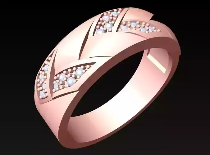 Diamond Ring - Womens Rings - N482012 3D print model