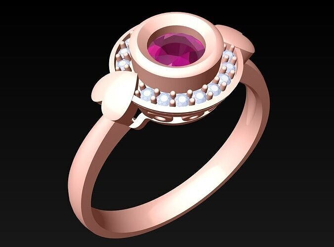 Diamond Ring - Womens Rings - N482056 3D print model