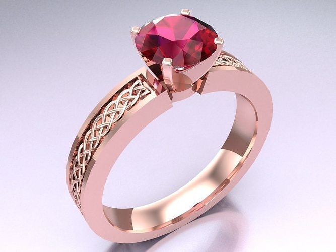 Diamond Ring - Womens Rings - N482114A 3D print model