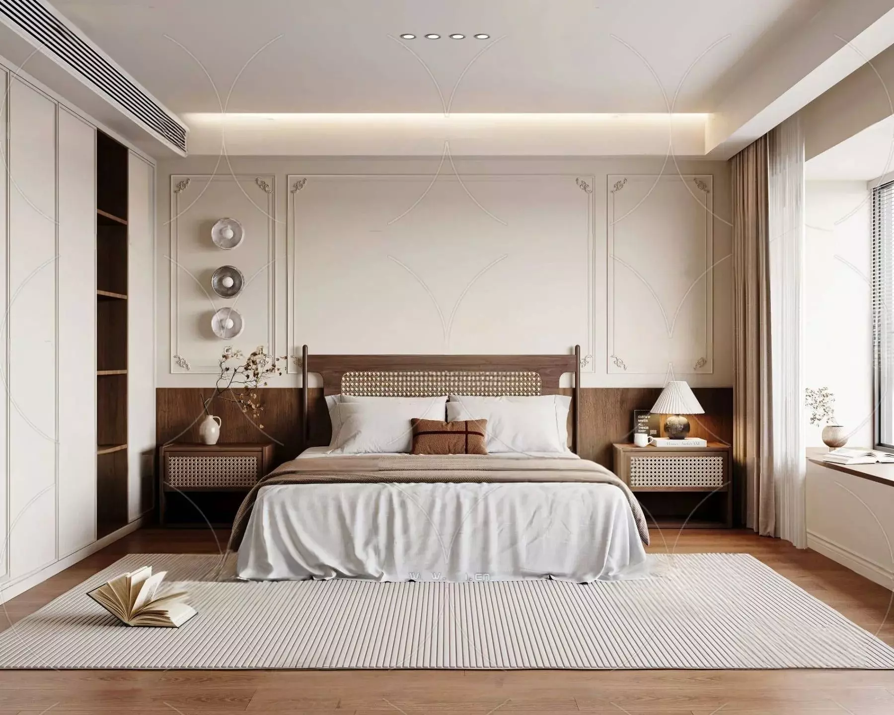 WABI SABI STYLE 3D BEDROOM  0094 3D model_0