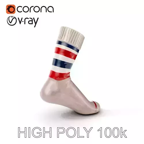 Striped Sock Model Pack for Versatile Applications