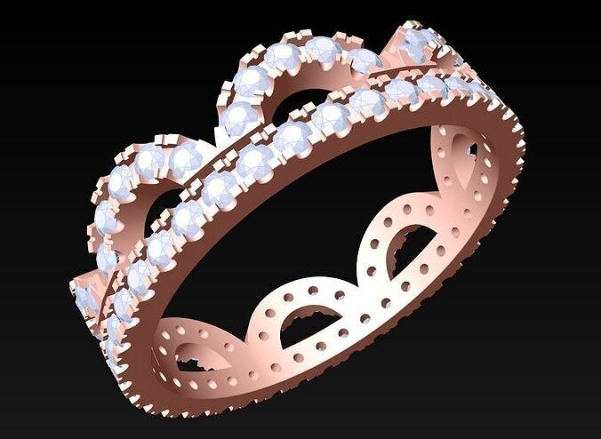Diamond Ring - Womens Rings - N412934 3D print model
