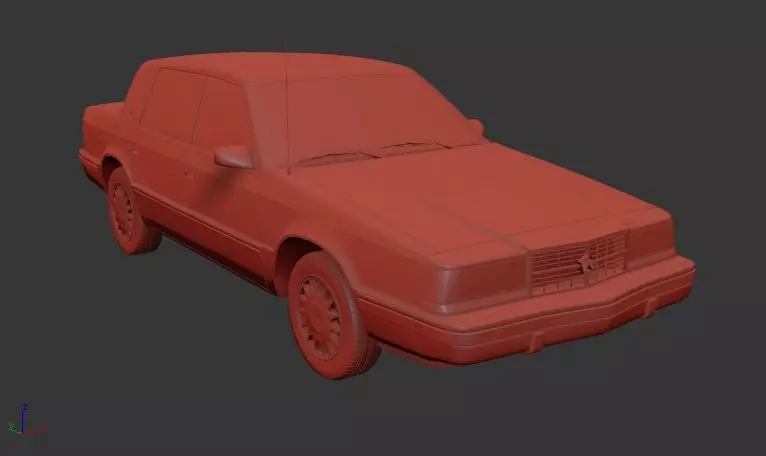 Dodge Dynasty 1993 3D print model_0
